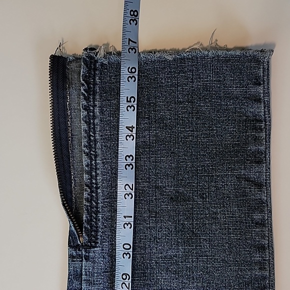 Wink Wink Blue Jeans Denim Japanese Ankle Distressed Cropped Whiskering S - Picture 11 of 11